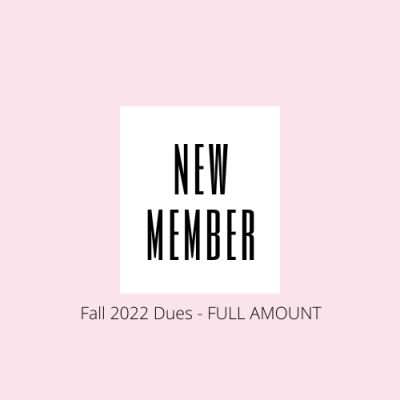 New Member Fall 2022 Dues - One Lump Sum